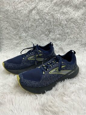 Brooks Glycerin Sneakers Size 11 Blue Navy Yellow Stealthfit 20 Running Shoe